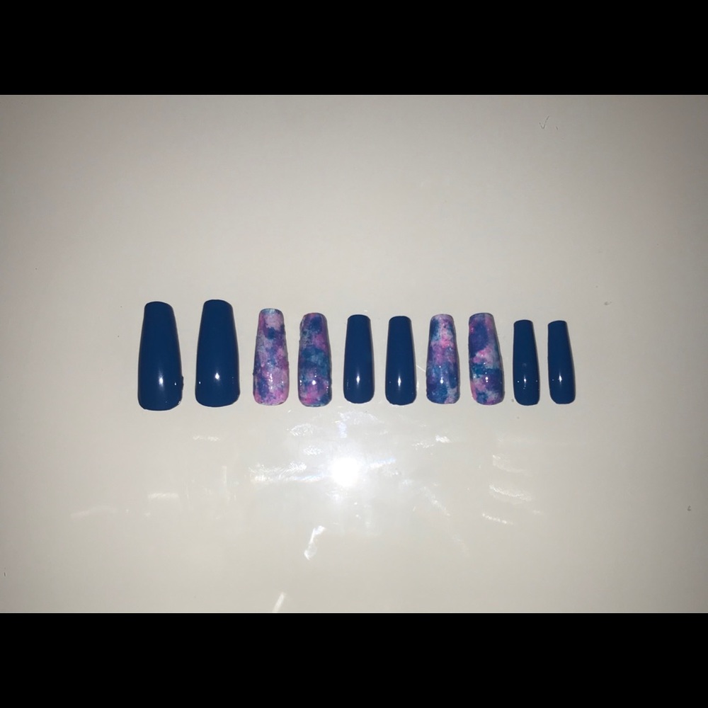 Cotton candy press on nails